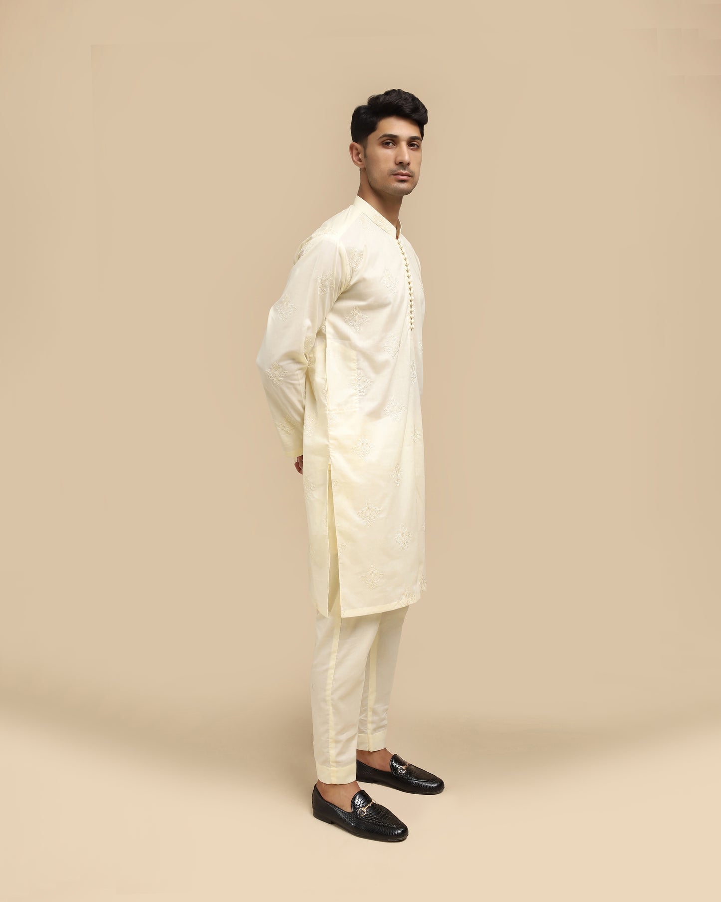 Bosky Cotton Embroidered Kurta Trouser MED-4444 - Men