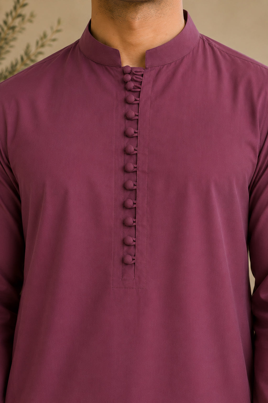 Maroon Luppi Cotton Shalwar Kameez - Stitched