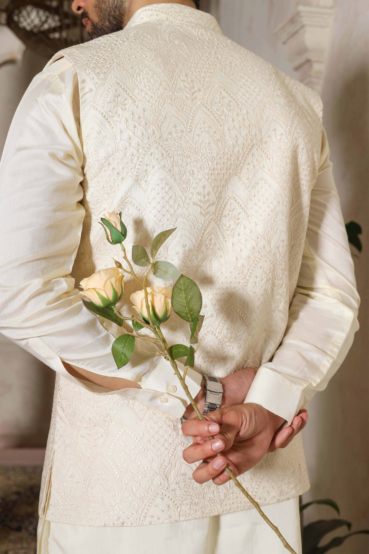Bosky Embroidered Waistcoat with Kurta Trouser - Men