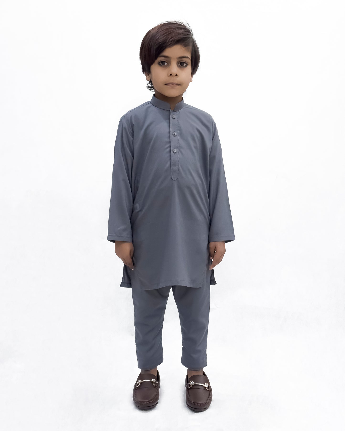 Gray Kids Shalwar Kameez