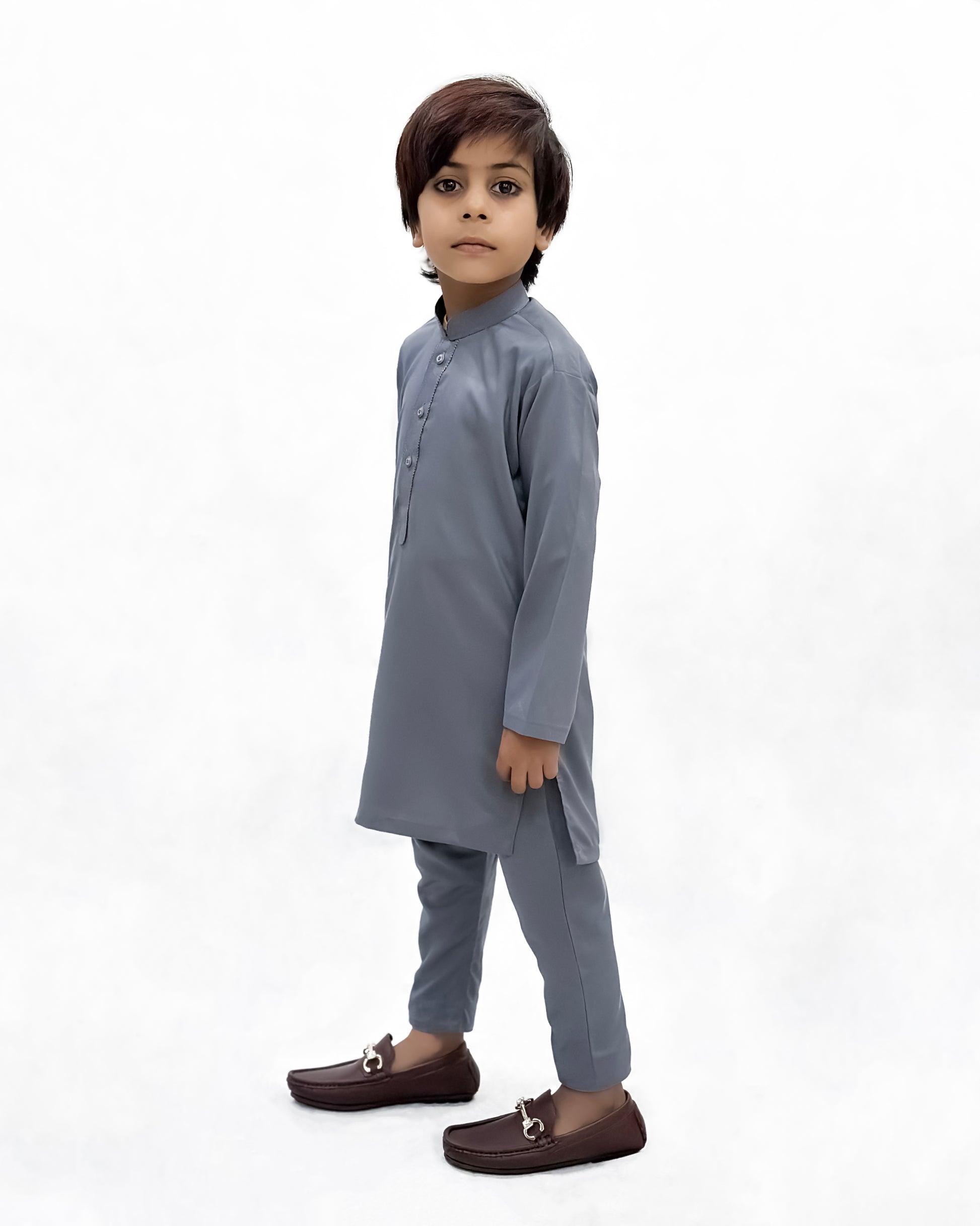 Gray Kids Shalwar Kameez