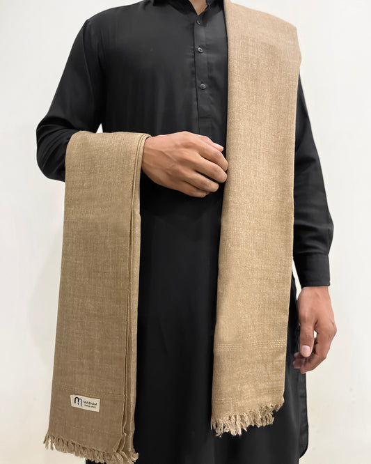 Peanut Wool Shawl - Men