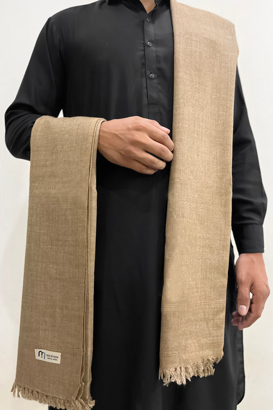 Peanut Wool Shawl - Men