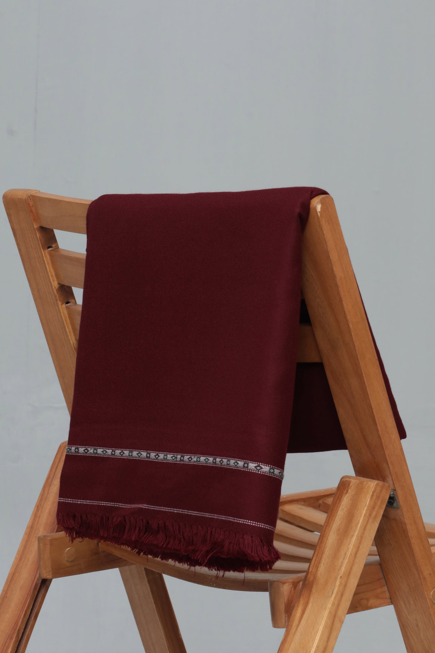 Marron Swati Thread Shawl - Men