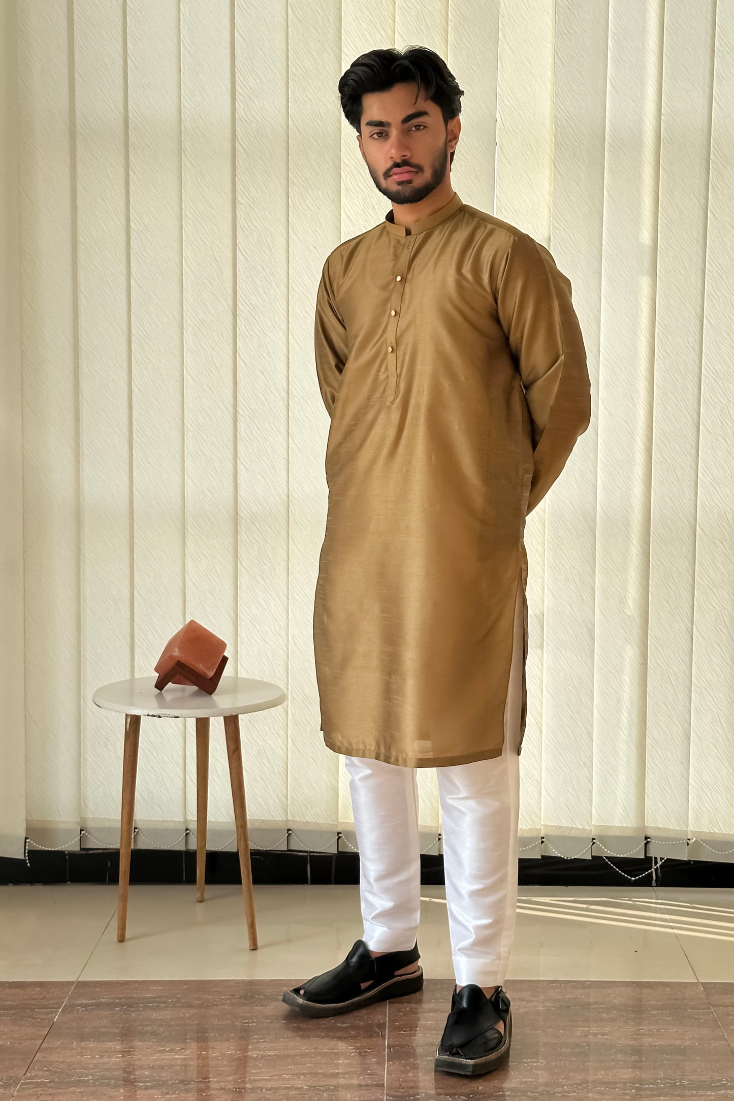 Brown Kurta Trouser - Men