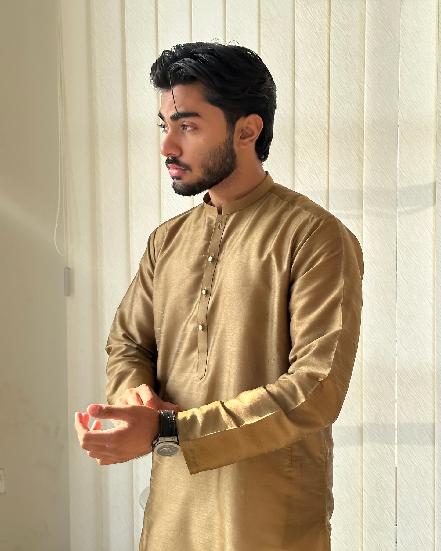 Brown Kurta Trouser - Men