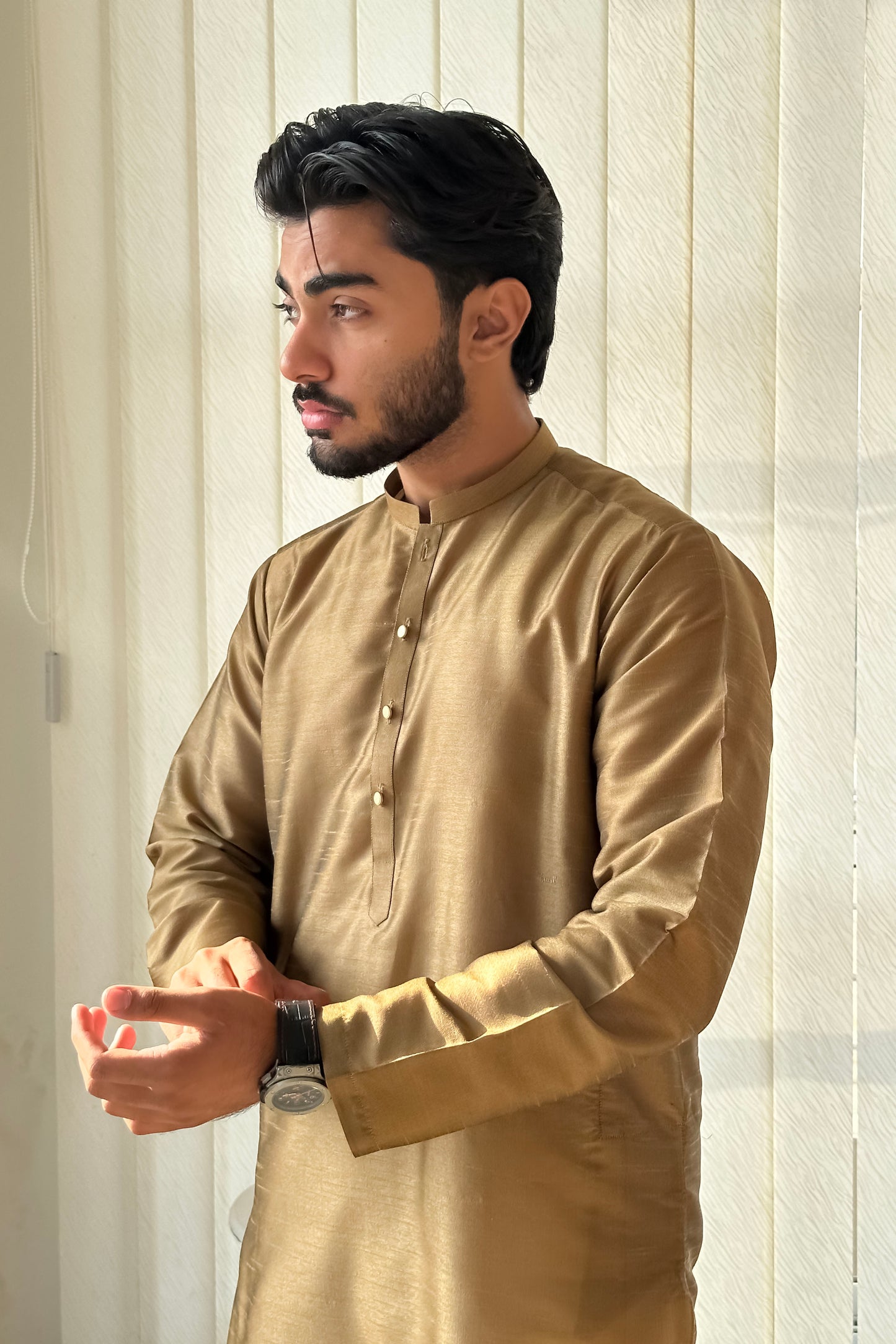 Brown Kurta Trouser - Men