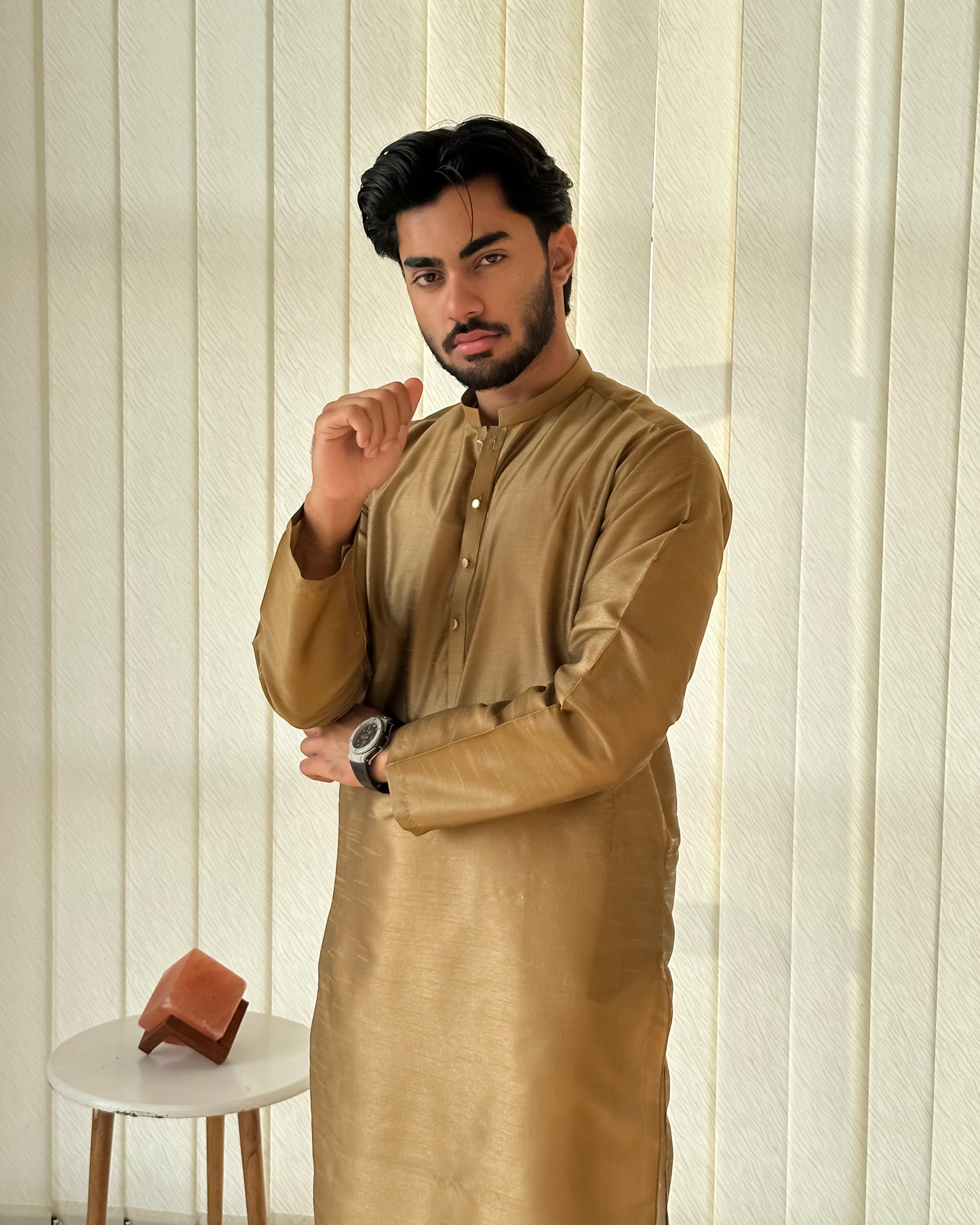 Brown Kurta Trouser - Men