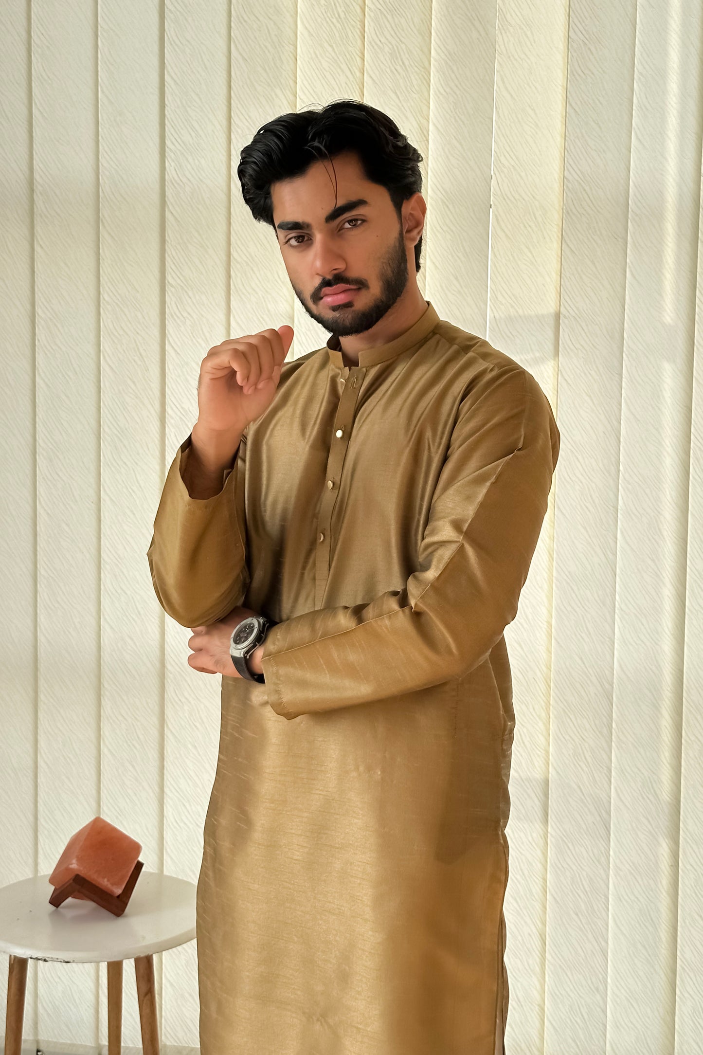 Brown Kurta Trouser - Men