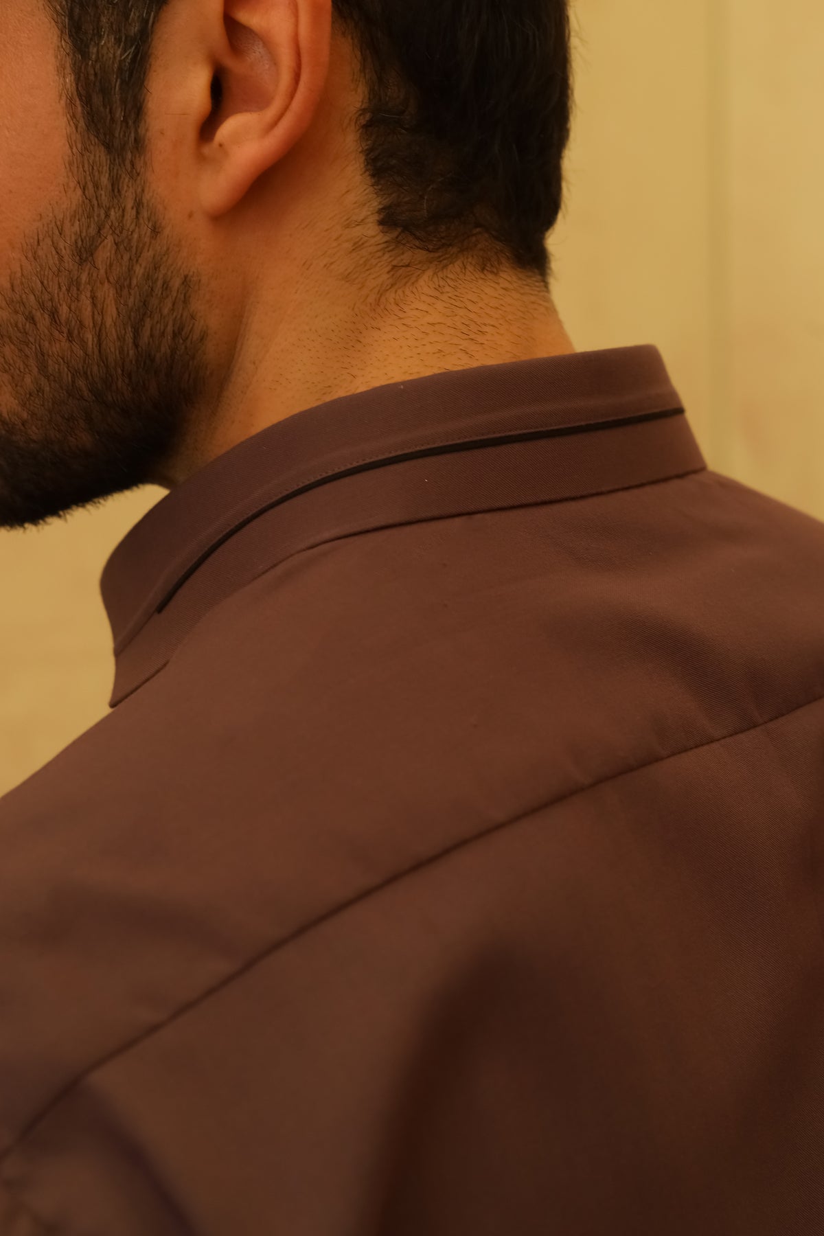 Dark Purple Designer Kameez Shalwar - Men