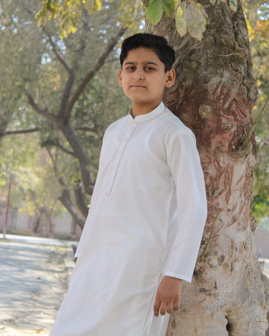 Off White Kids Shalwar Kameez