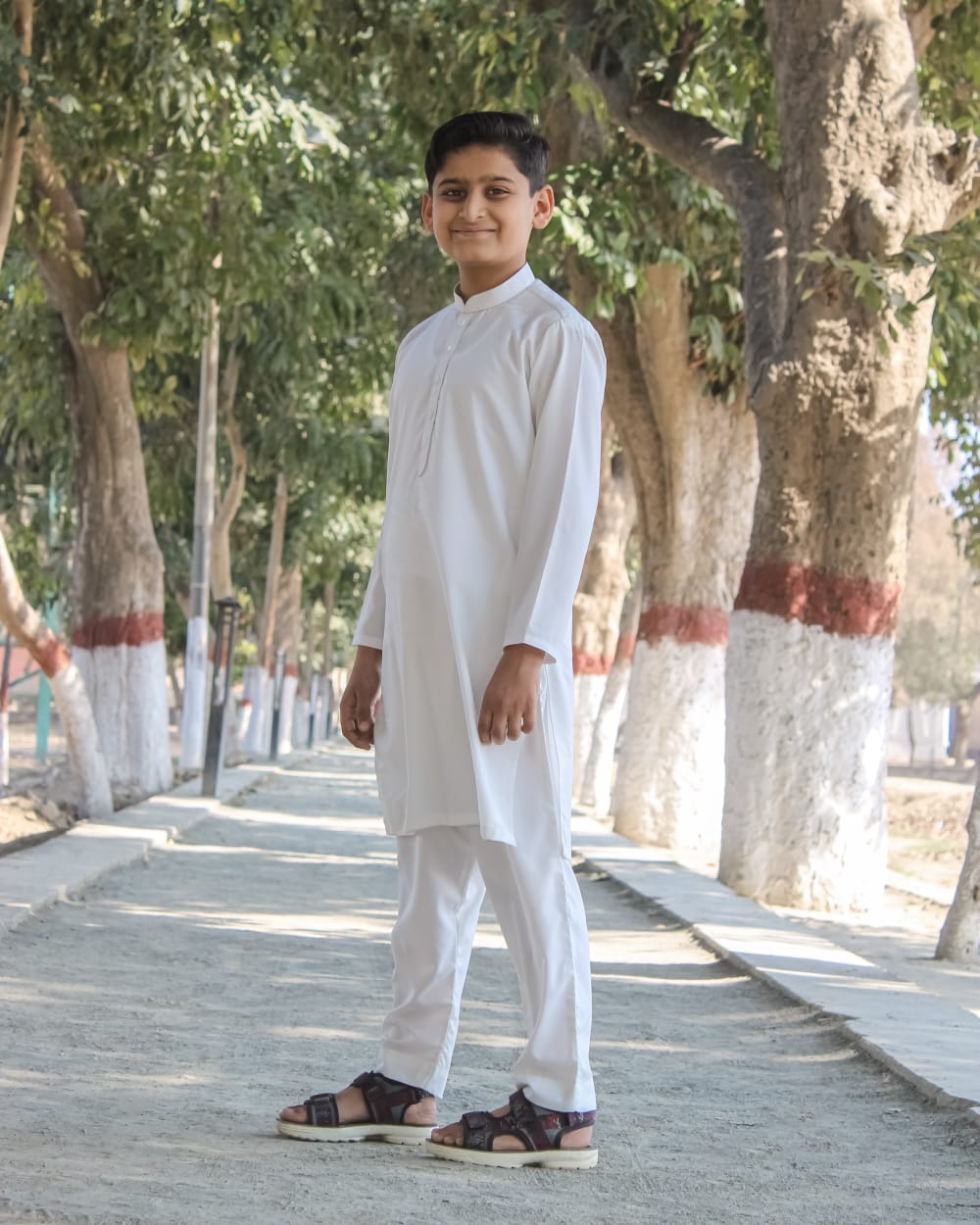 Off White Kids Shalwar Kameez