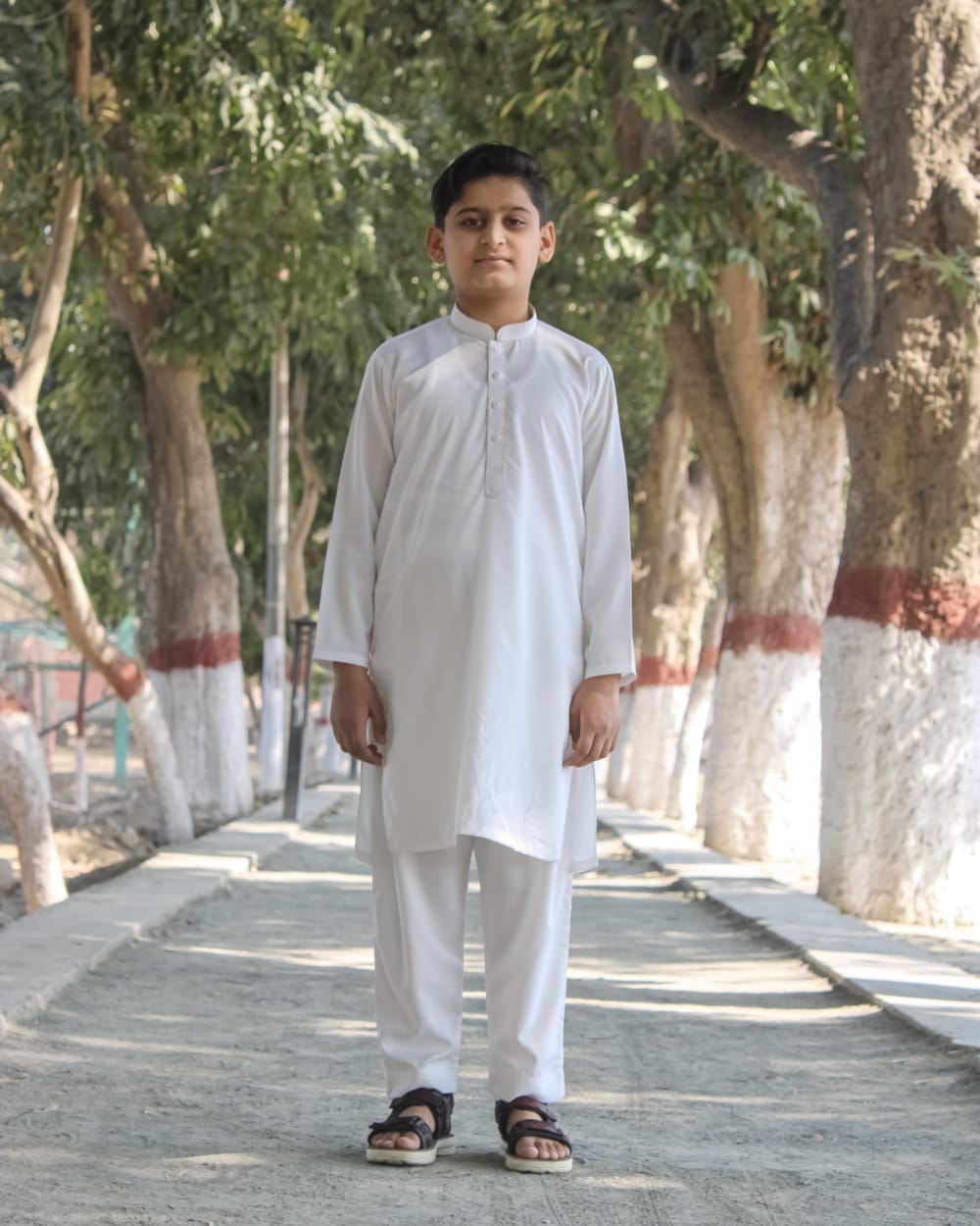 Off White Kids Shalwar Kameez