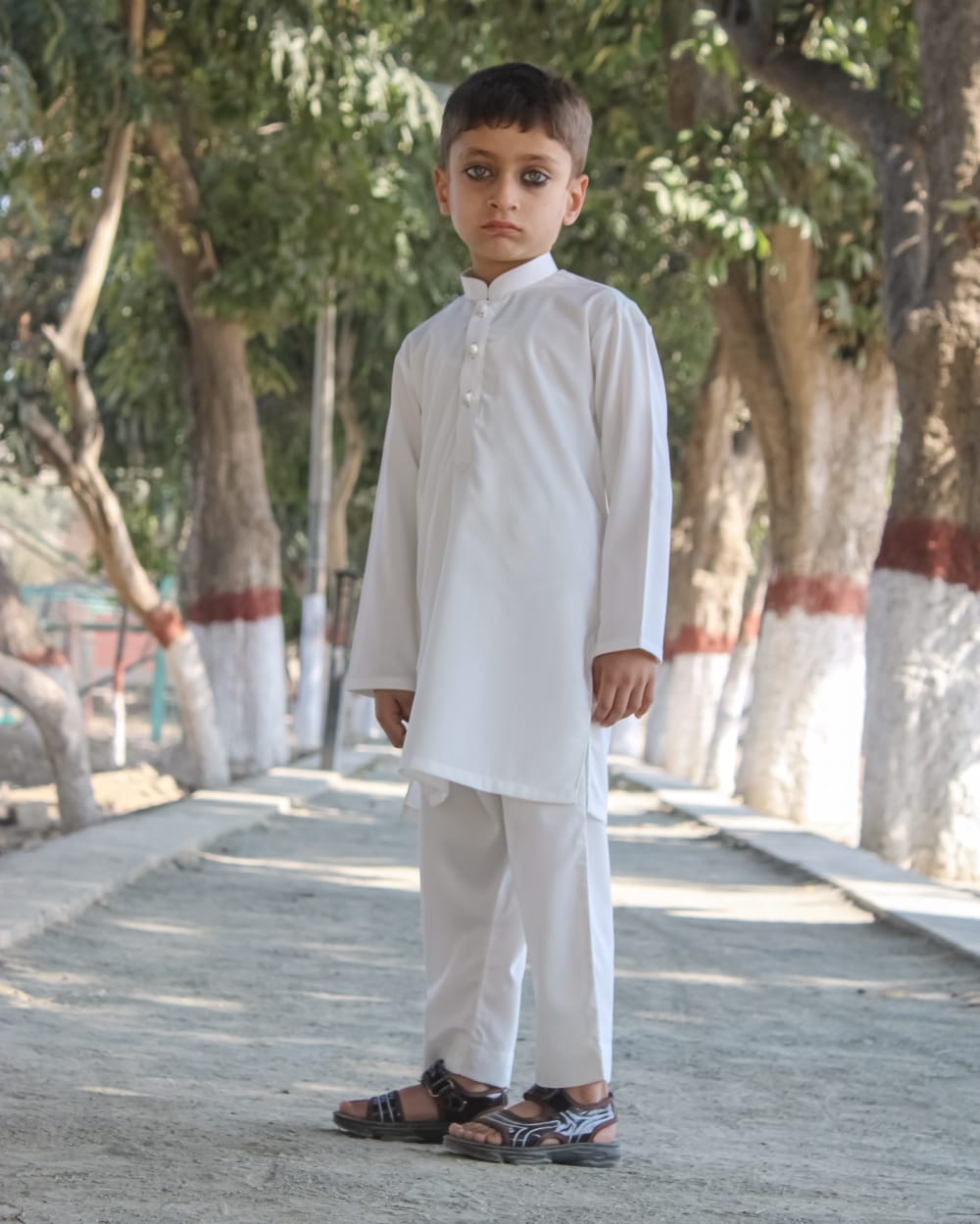 Off White Kids Shalwar Kameez