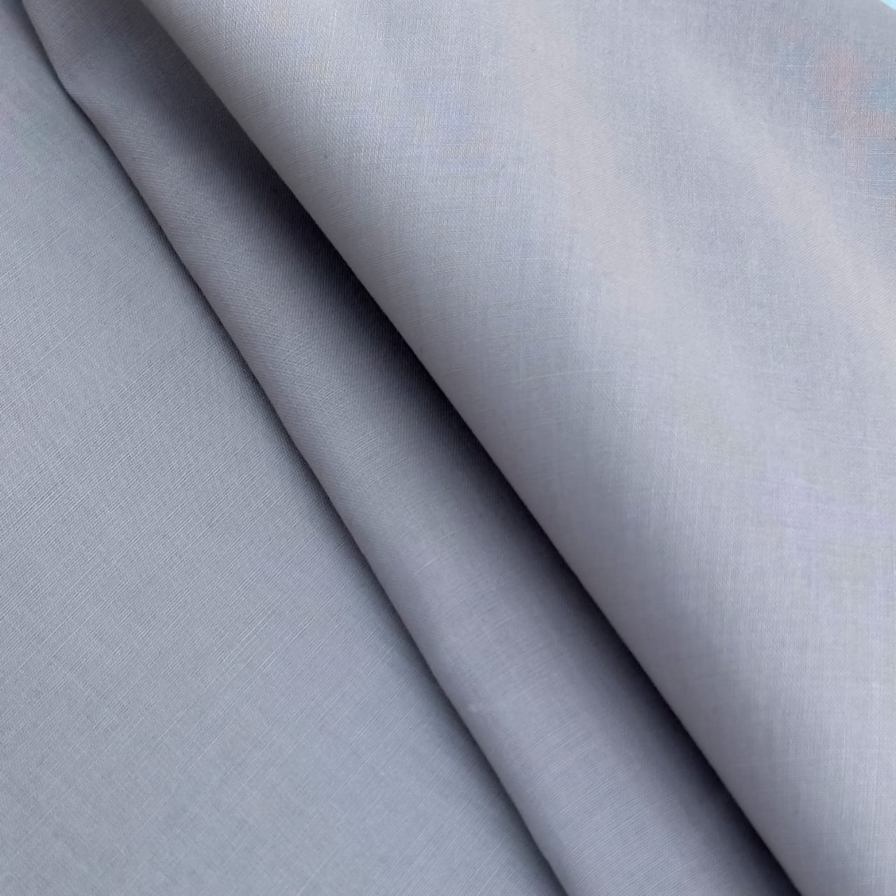 Sliver Gray Cotton - Unstitched - Mazham